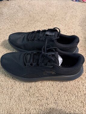 Under Armour Men's All-Black tennis shoes size 15